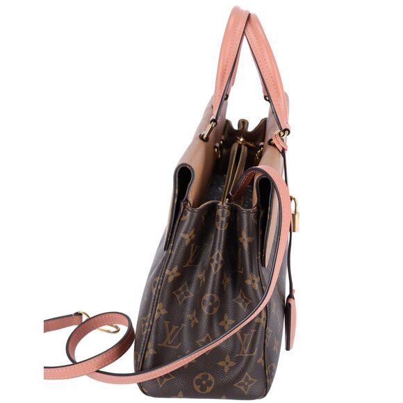 Louis Vuitton Monogram Canvas Venus Satchel Brown Crossbody Tan Pink M53540 - Picture 7 of 12